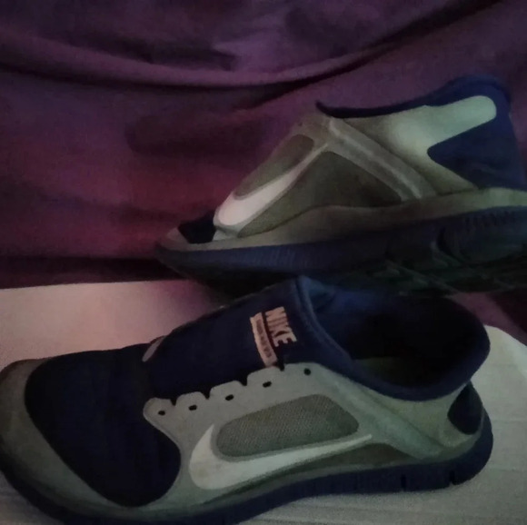 Nike Free 4.0 V3 Men's Running Shoes 2013 Blue Gray - Picture 1 of 8